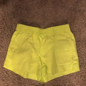Bright Yellow J. Crew Shorts